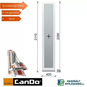 40x210 cm fix műanyag oldalvilágító