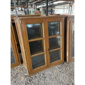 115x136 bontott kétszárnyú fa ablak