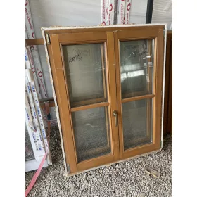 108x131 bontott kétszárnyú fa ablak