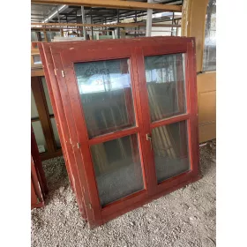 133x153 bontott kétszárnyú fa ablak