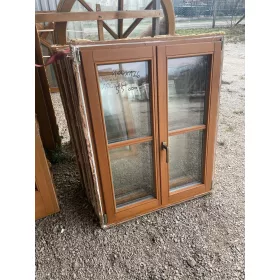 100x126 bontott kétszárnyú fa ablak