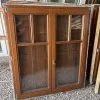 118x135 bontott kétszárnyú spalettás fa ablak